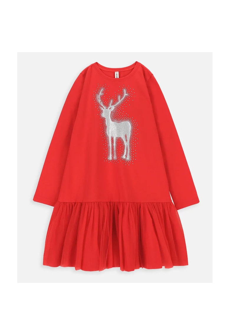 Rochie cu insertie de tulle