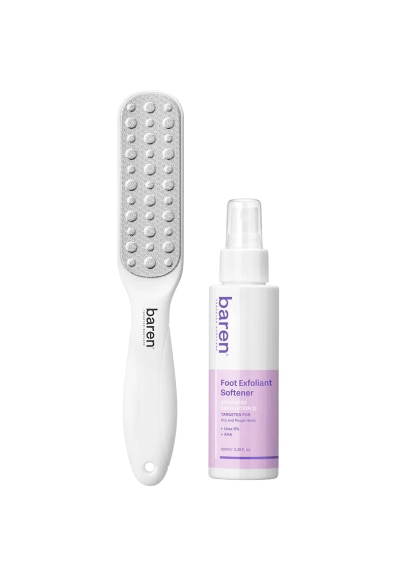 Kit de exfoliere pentru picioare Spray exfoliant 100ml - pila din otel inoxidabil - unisex