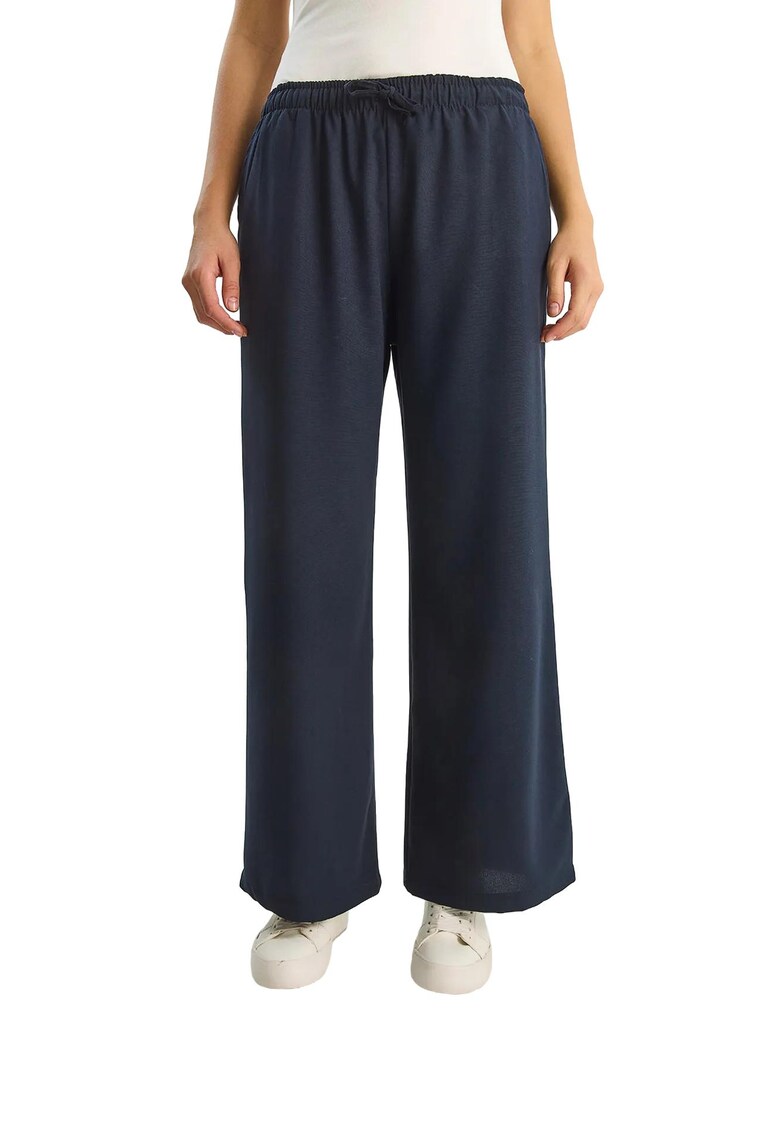 Pantaloni dama - Bleumarin - Textil