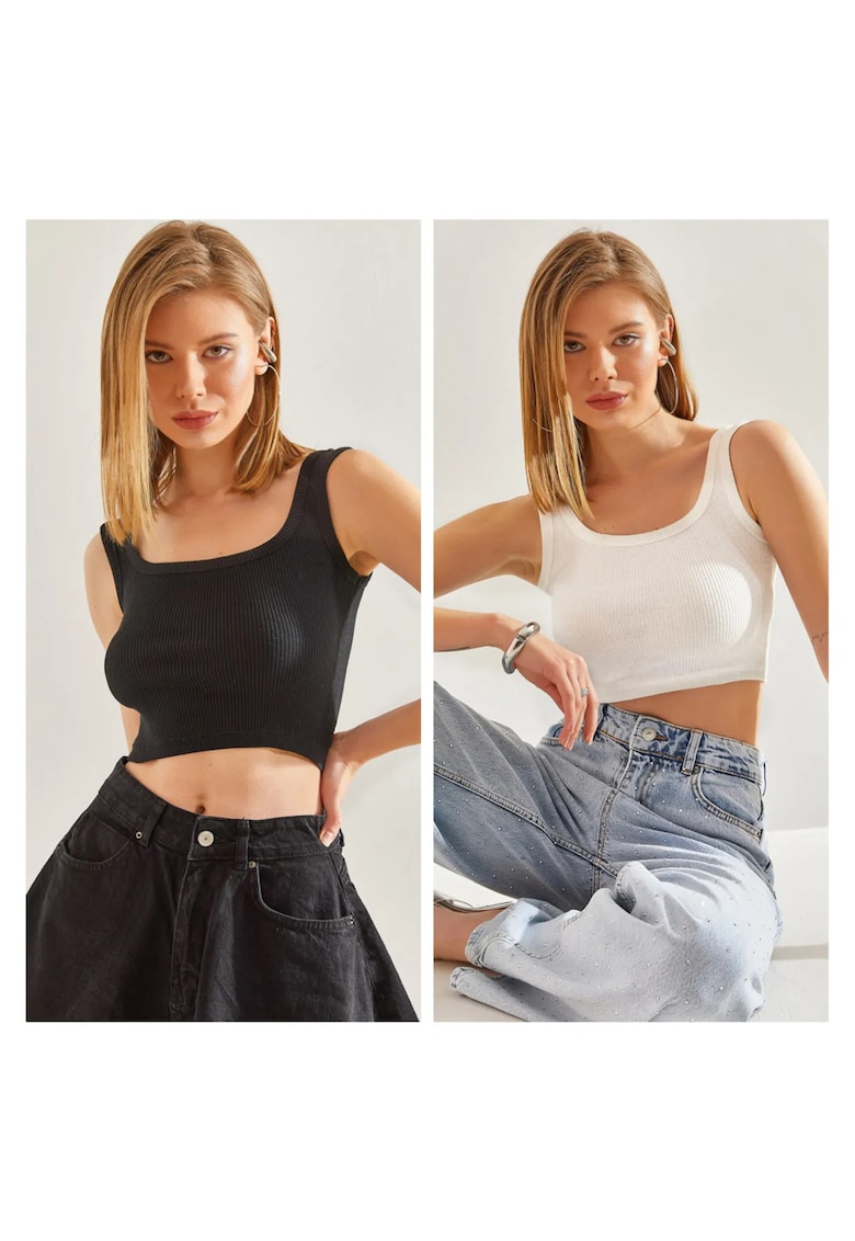 Set 2 Maiouri HiCCUP - Basic - Negru - Jerseu