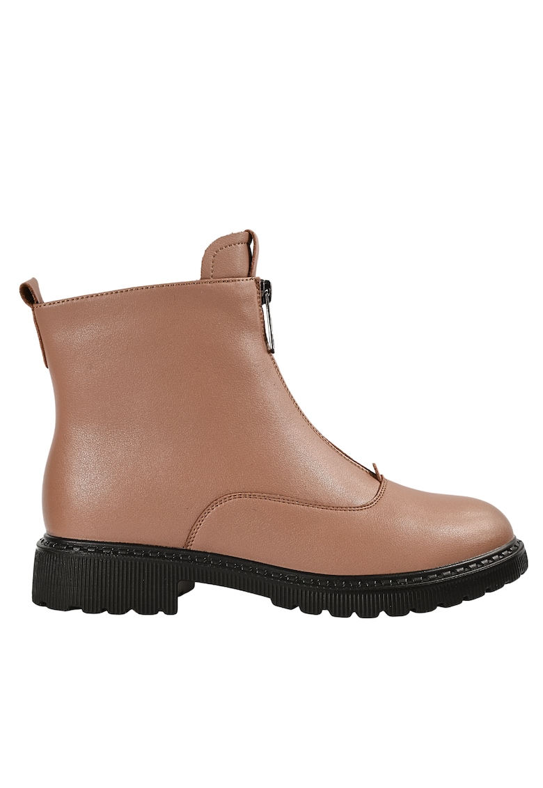 Ghete casual - dama - 3918Q02 maro - piele naturala