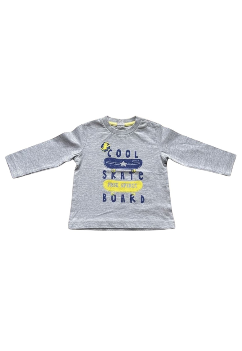 Bluza din bumbac cu imprimeu cu text