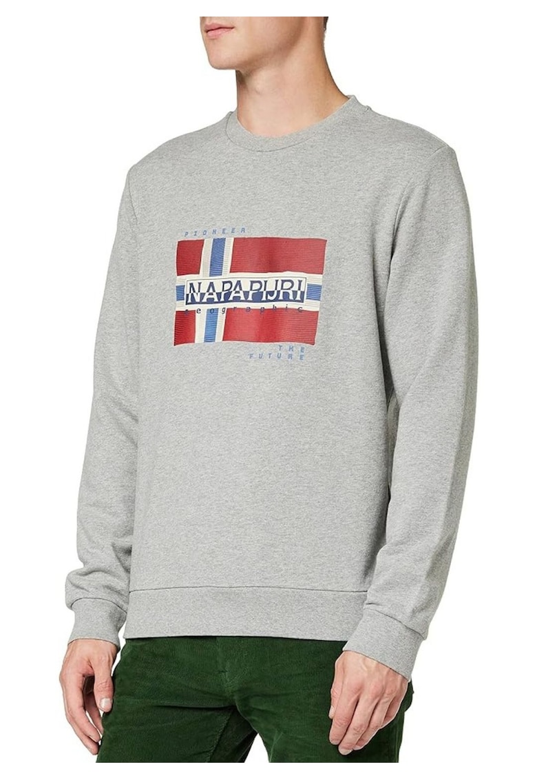 Bluza de trening cu imprimeu logo -