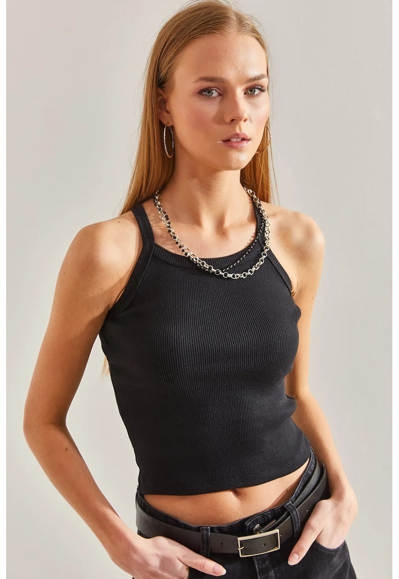 Maiou Basic - Negru - Jerseu