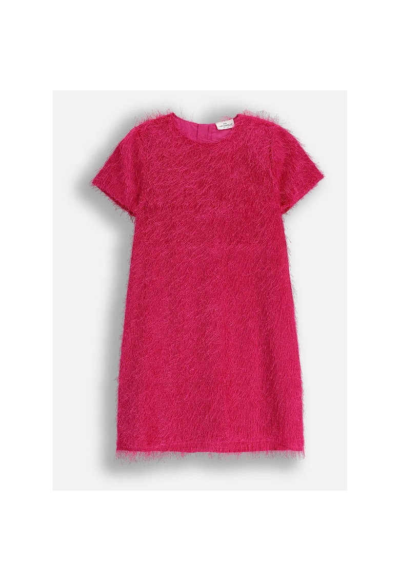 Rochie texturata cu franjuri
