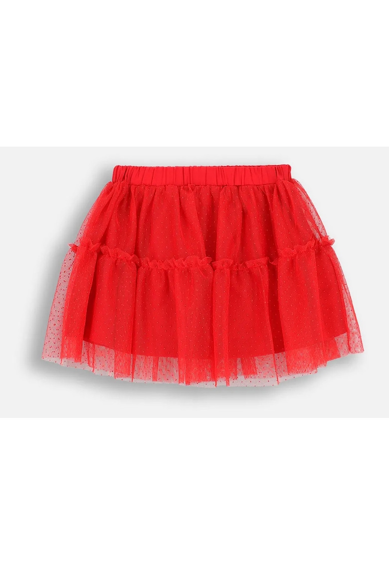 Fusta din tul cu talie elastica -