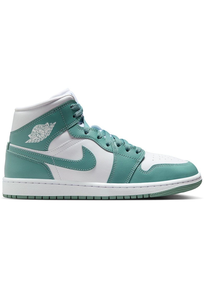 Pantofi sport Air Jordan 1 Mid 52371 - Alb/Turcoaz