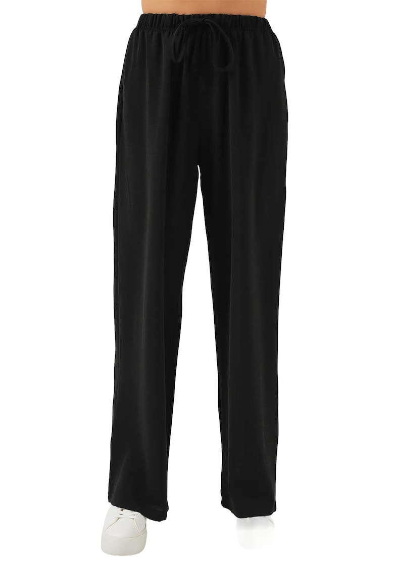Pantaloni textil HiCCUP - Negru