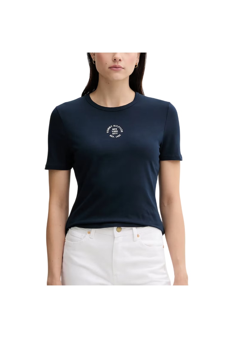 Tricou STAMP LOGO SLIM C-NK SS TEE-WW0WW45809-C1G