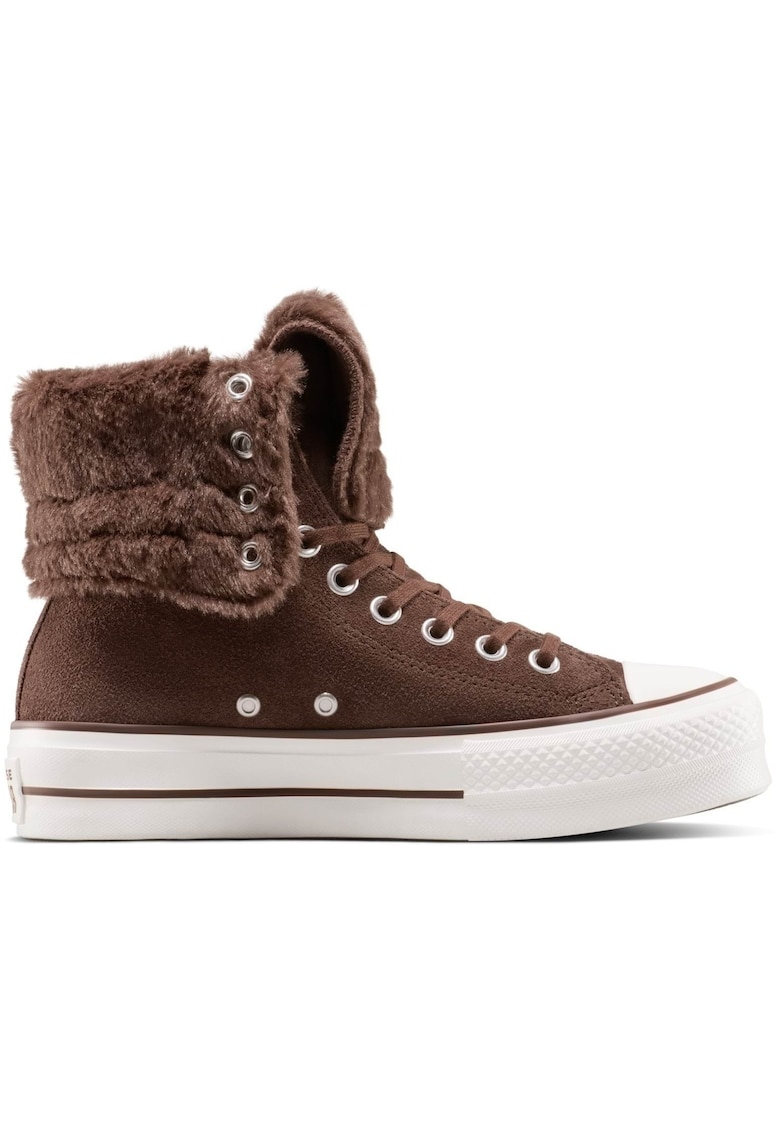 Pantofi sport unisex Chuck Taylor All Star Fold-Over Lift Platform - Maro