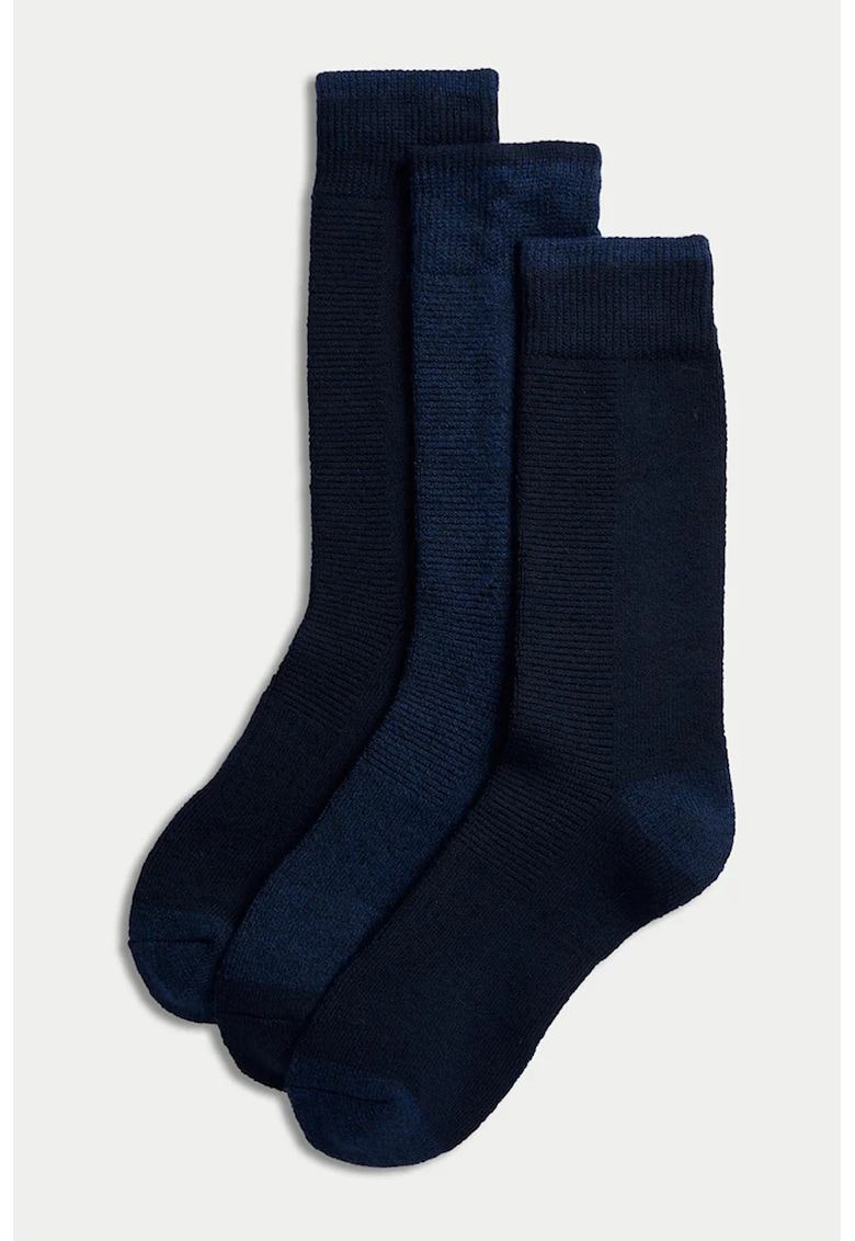 Marks Spencer Set de sosete termice Heatgen™ - 3 perechi - Albastru ultramarin