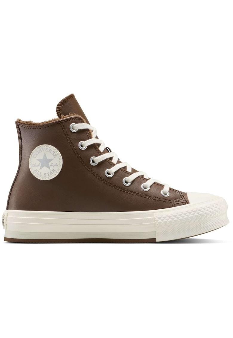 Pantofi sport unisex Chuck Taylor All Star Lift Leather Platform - Maro