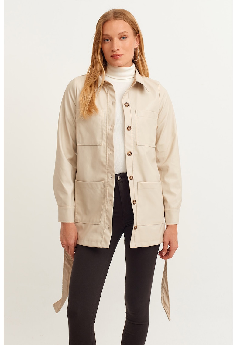 Jacheta cu cordon in talie