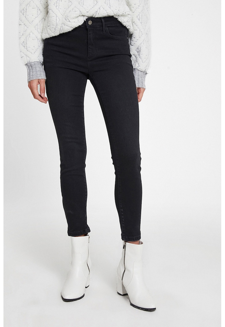 Blugi skinny cu talie medie