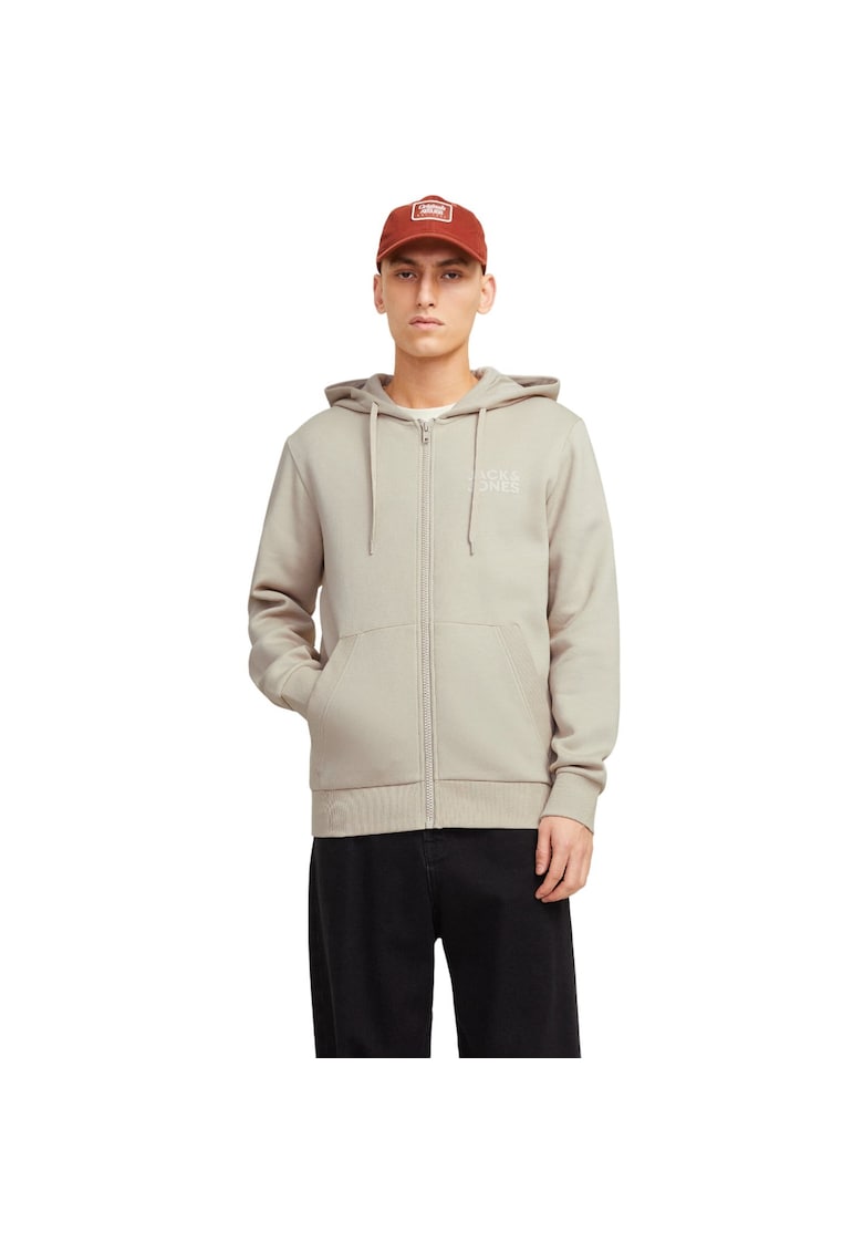 Hanorac JACK &JONES Corp Logo Small Print Zip Hood 52141