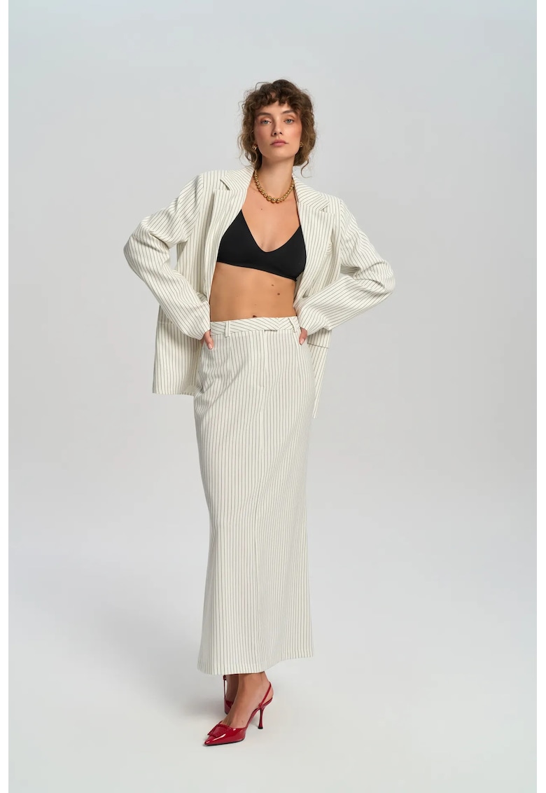 Fusta HiCCUP - Fusta Bruno cu dungi - Ivory Natural - textil