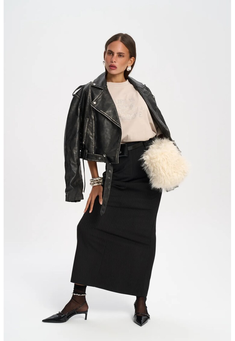 Fusta - MAI STUDIOS - dungi - negru - textil