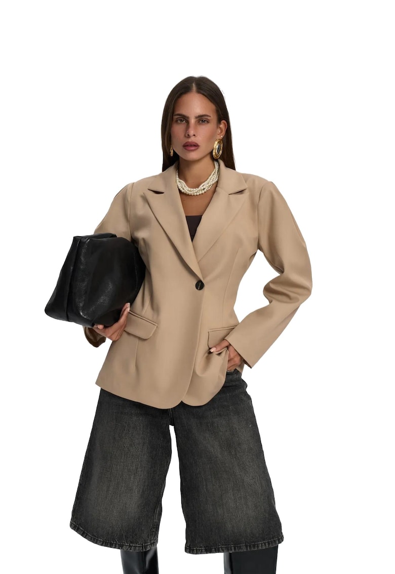 Sacou dama - Briella - bej natural - textil