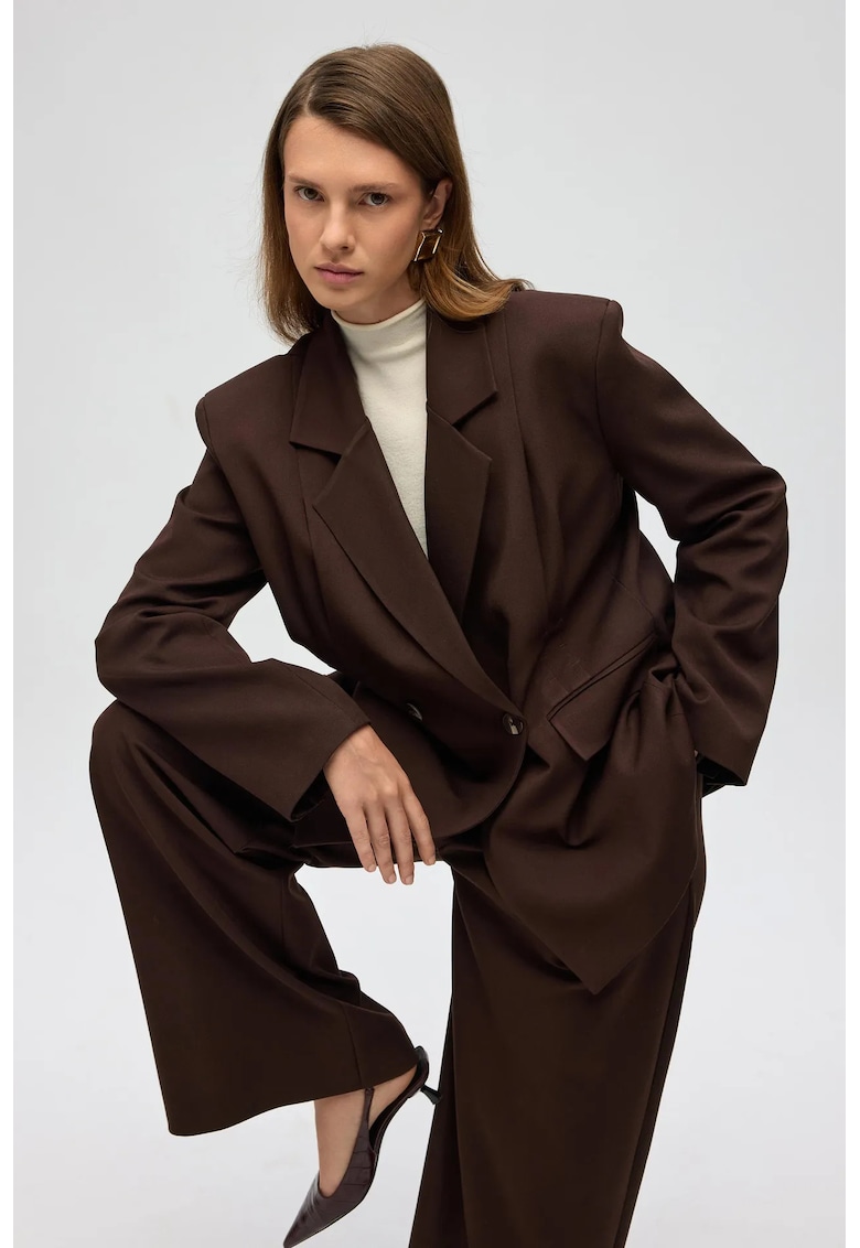 Sacou dama - HiCCUP - Solvei - maro - textil