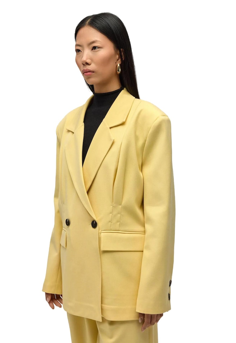 Sacou dama - HiCCUP - Solvei - galben chihlimbar - textil