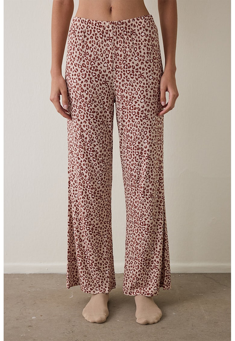 Pantaloni de pijama cu animal print
