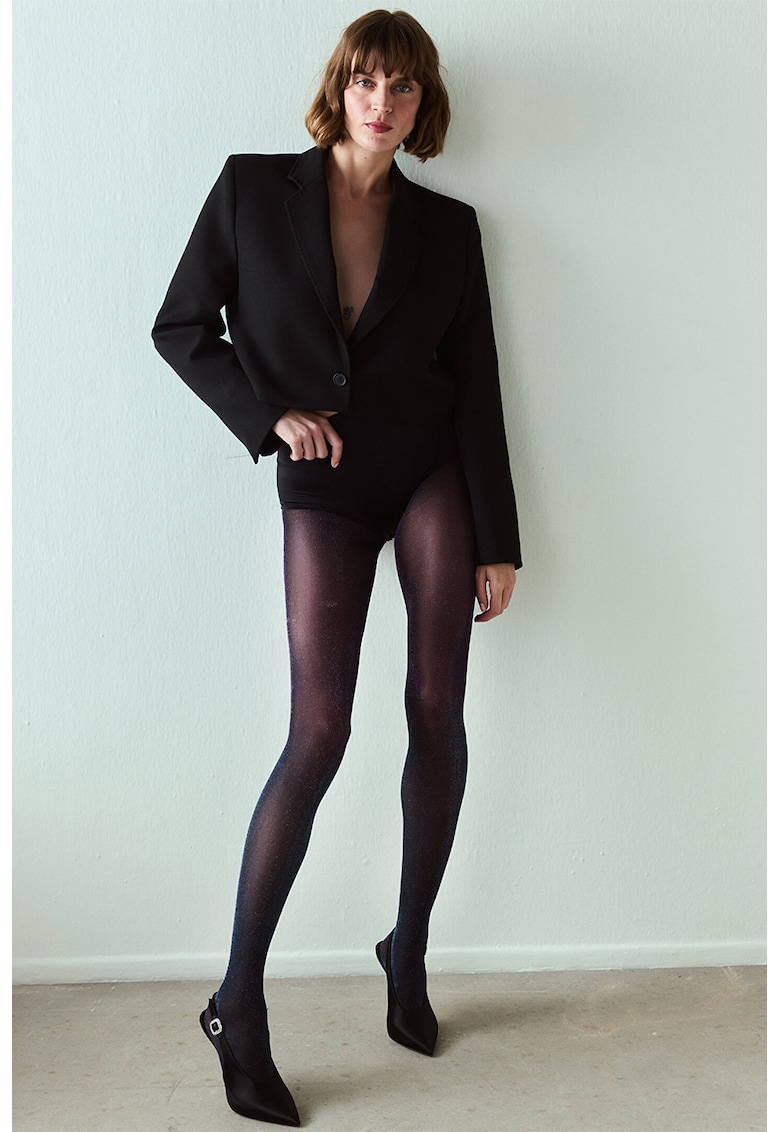 Dres cu aspect stralucitor - Mov inchis