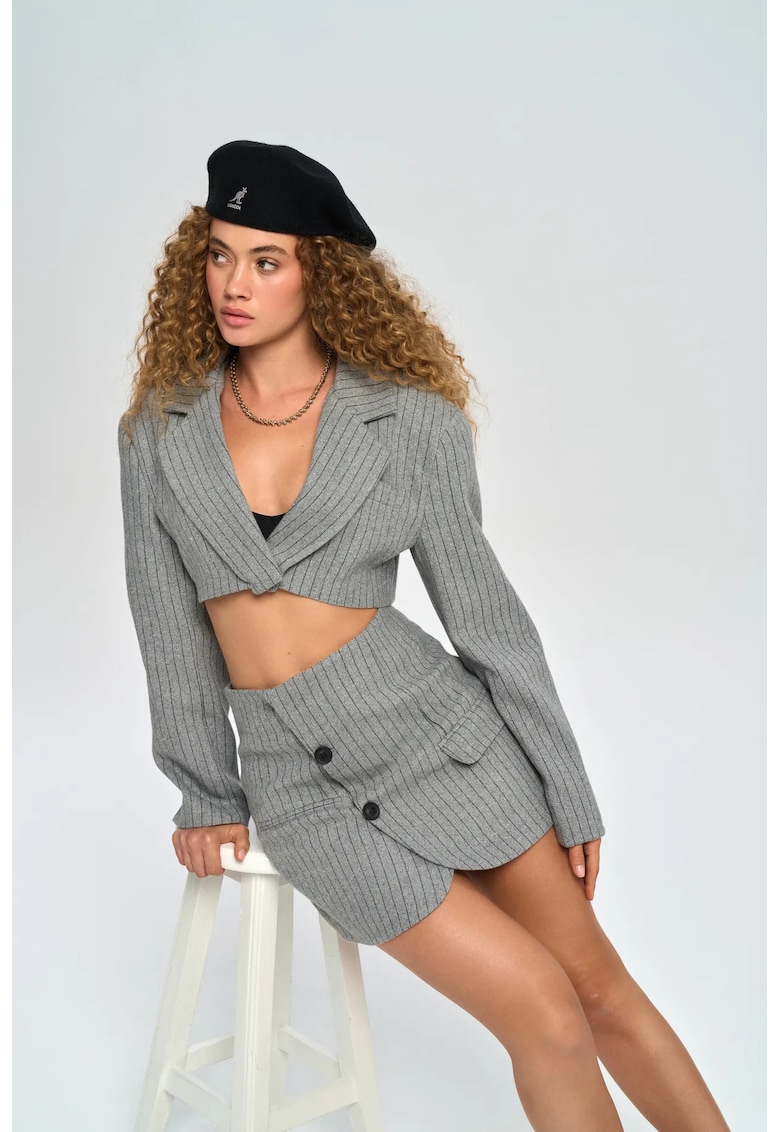 Compleu sacou-fusta MAI STUDIOS CO. - gri - textil