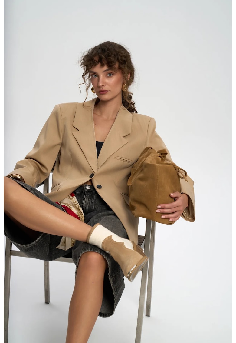 Sacou dama - Volda - bej natural - textil