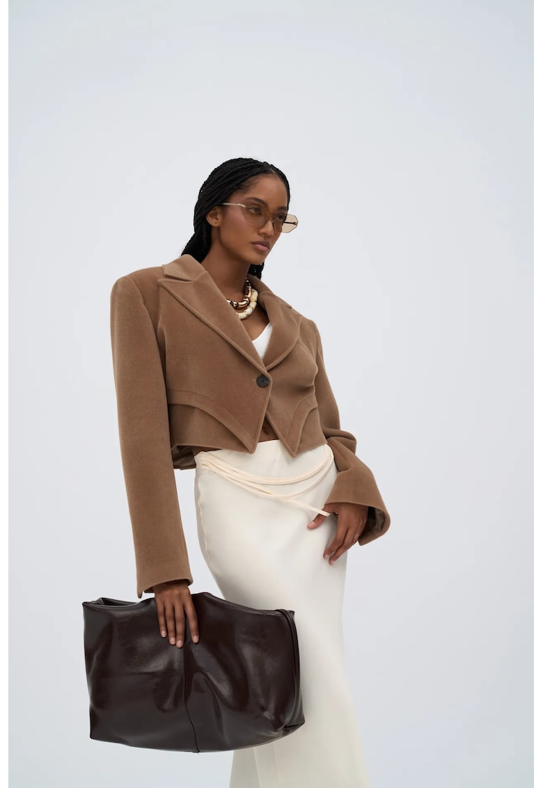 Jacheta pentru dama - Maro - Textil