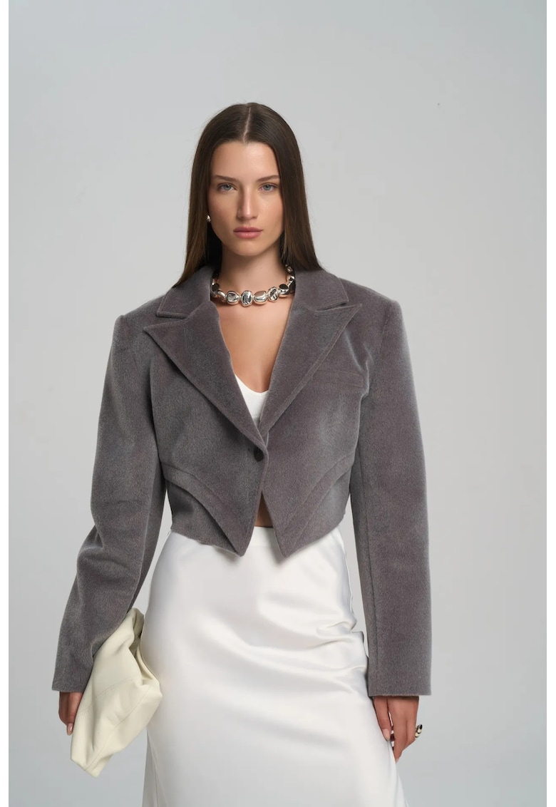 Jacheta pentru dama - Textil - Gri