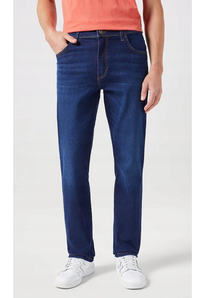 Blugi Texas - bumbac/poliester/elastan - albastru inchis