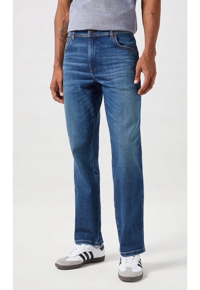 Blugi barbatesti Texas Hare - bumbac/poliester/elastan - albastru