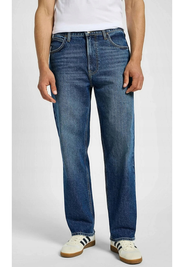 Blugi barbatesti Asher Hastings - croiala lejera - bumbac/lyocell/elastan - albastru