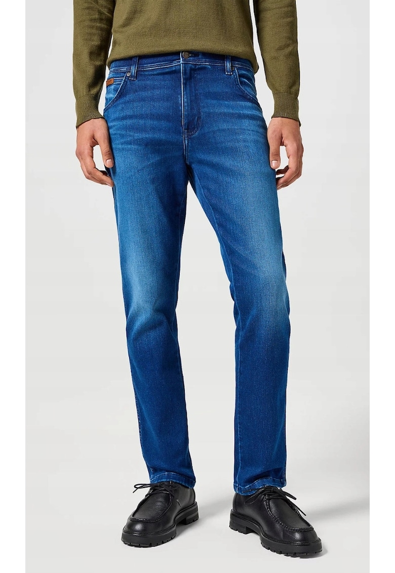 Blugi pentru barbati Texas - bumbac/elastan - albastru