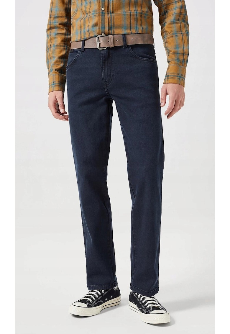 Blugi barbatesti Texas - bumbac/elastan - albastru inchis -