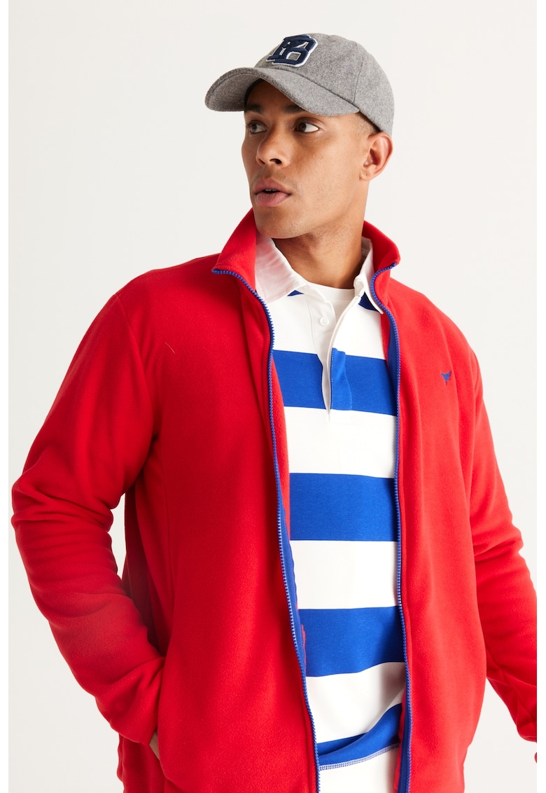 Bluza de trening din fleece cu fermoar