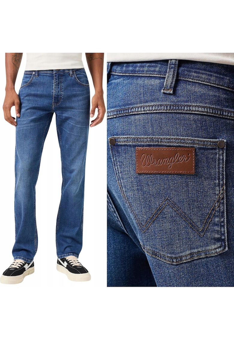 Pantaloni de blugi barbati Greensboro 803 - regular straight - albastru inchis - W30 L32