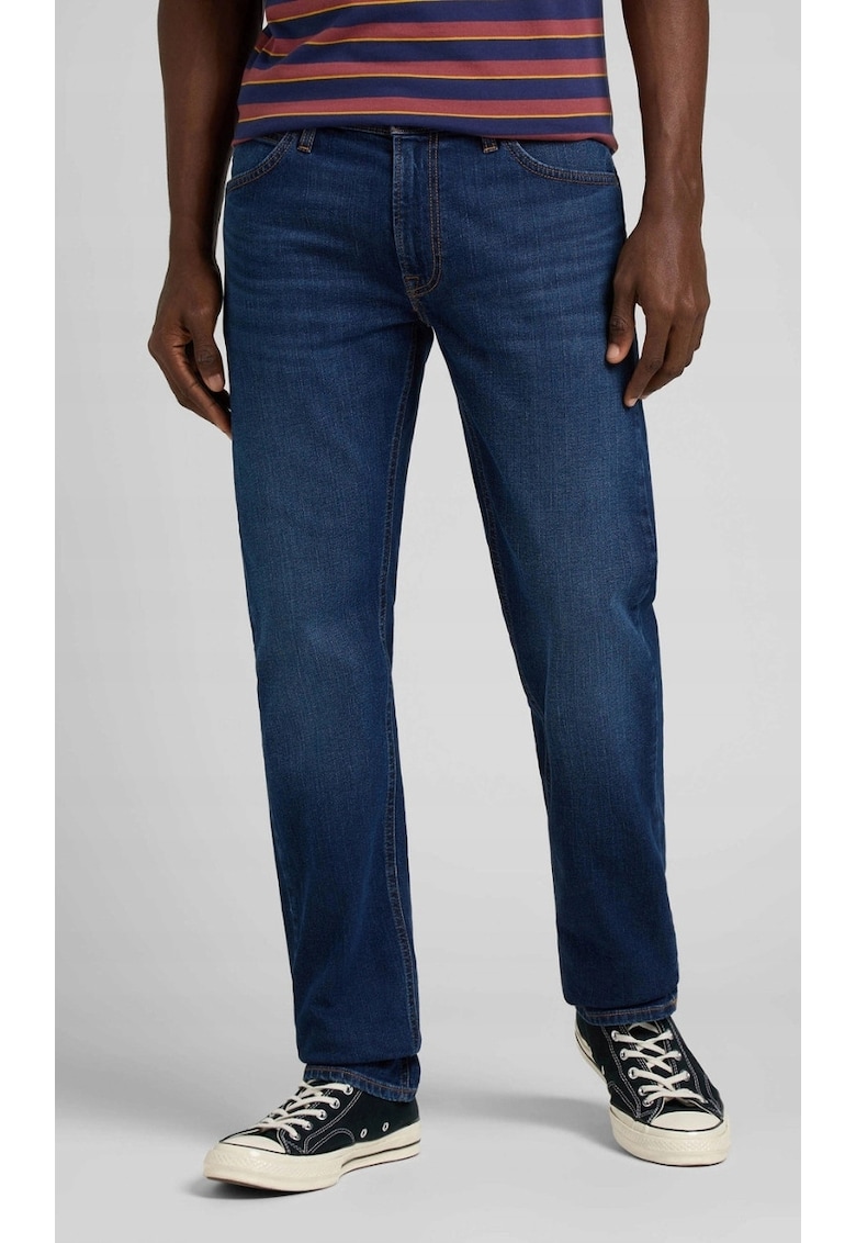 Blugi barbatesti DAREN Dark Hunt - bumbac/elastan - albastru inchis