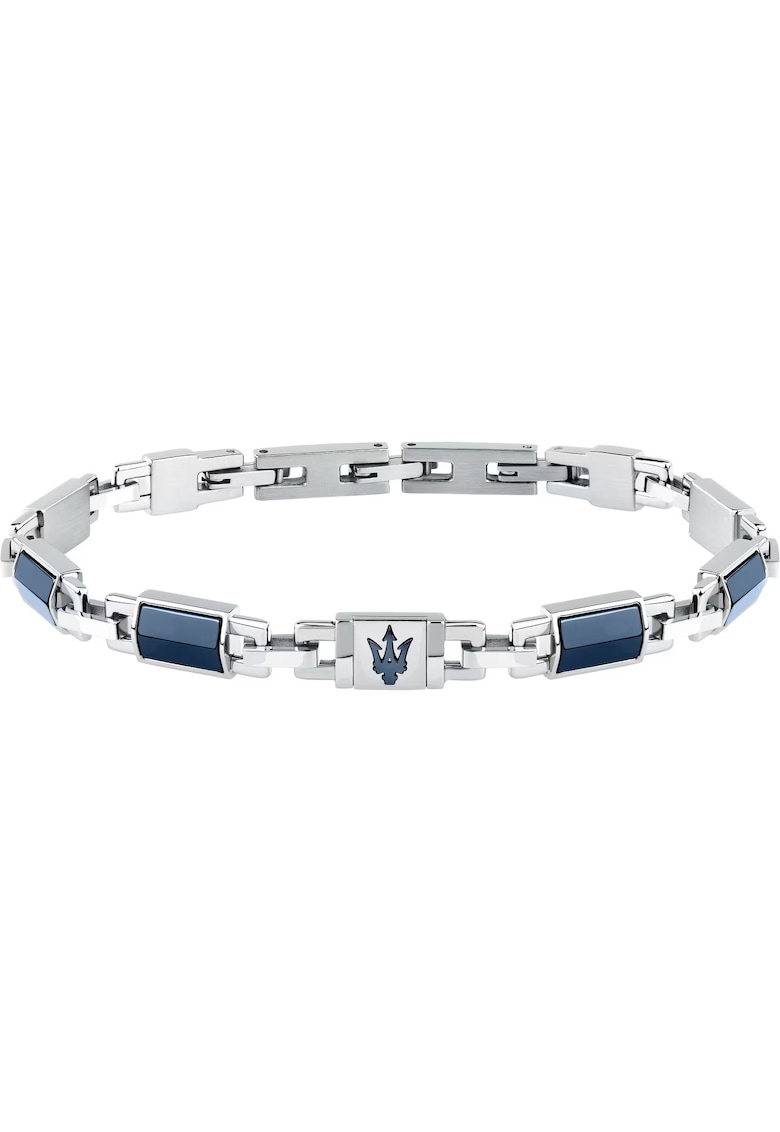 Maserati Brățară ajustabilă - inox - ceramică - argintie - albastră - 18x3