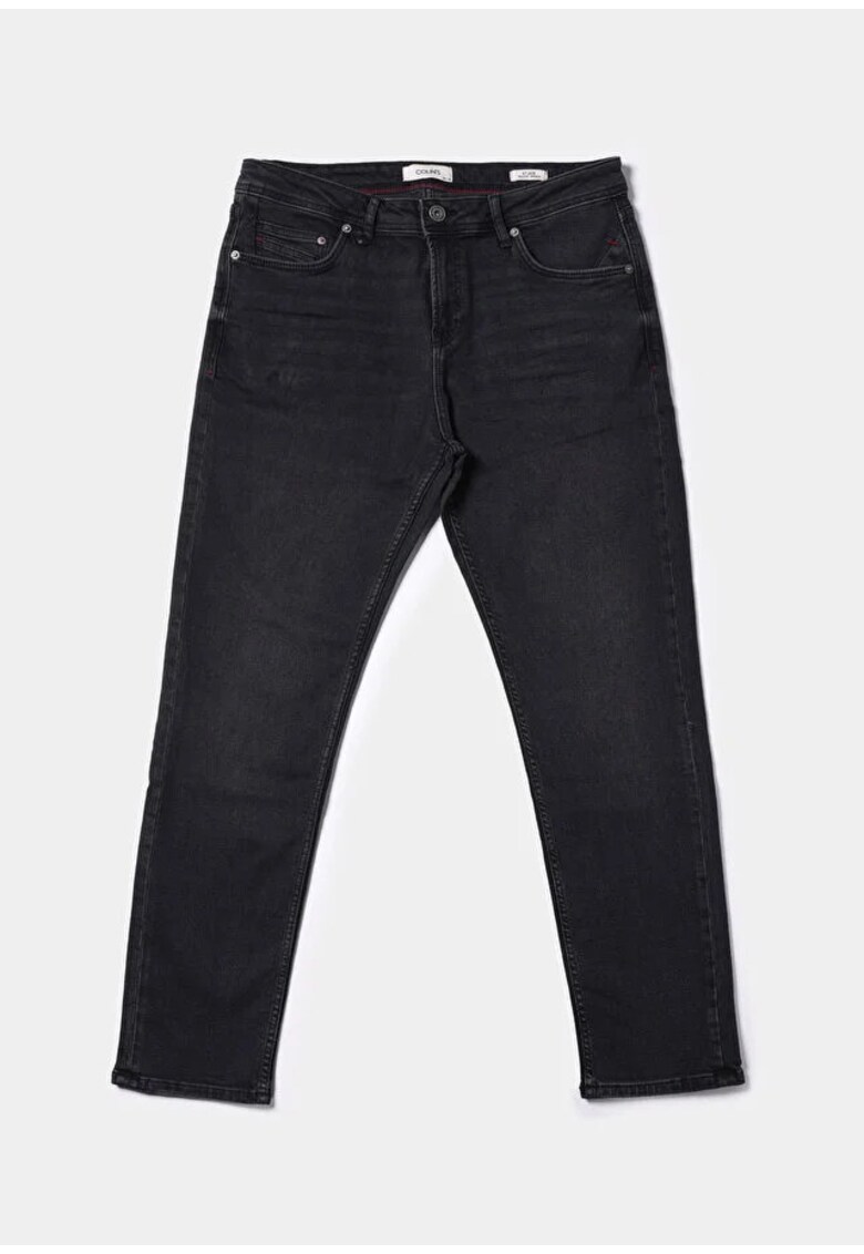 Pantaloni barbati - Regular Fit - bumbac - negru - Negru