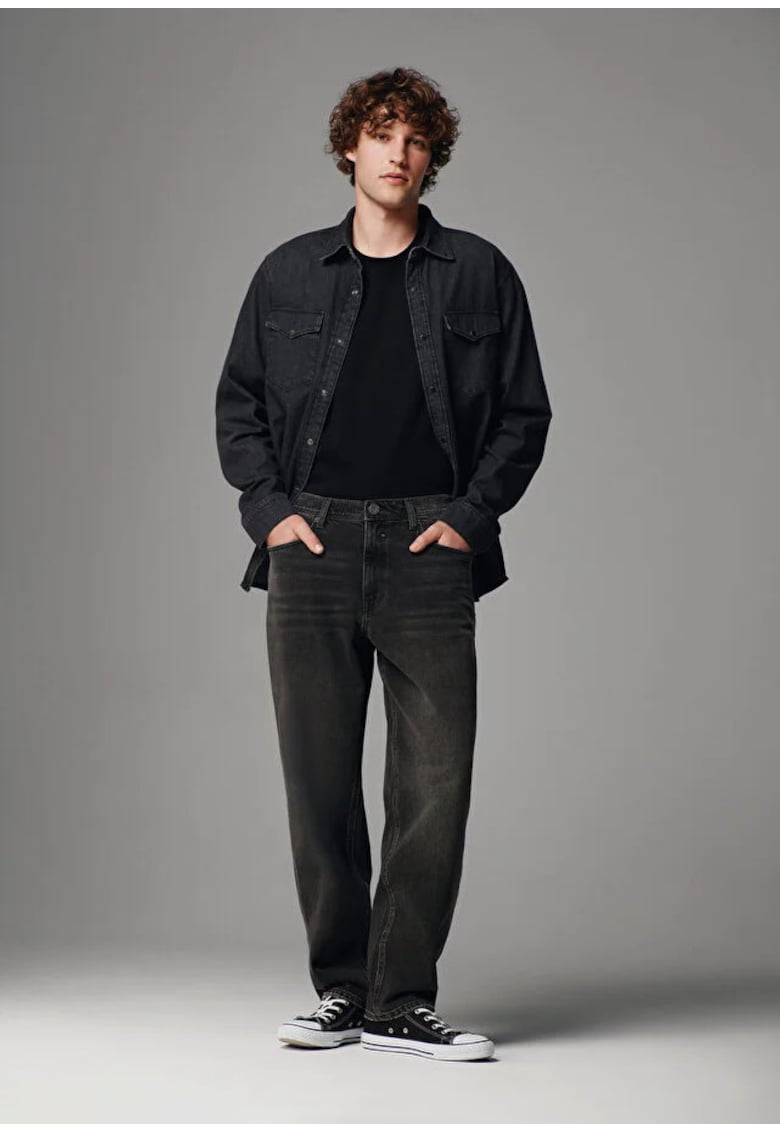Colins Pantaloni Barbati - Regular Fit - Negru - Negru