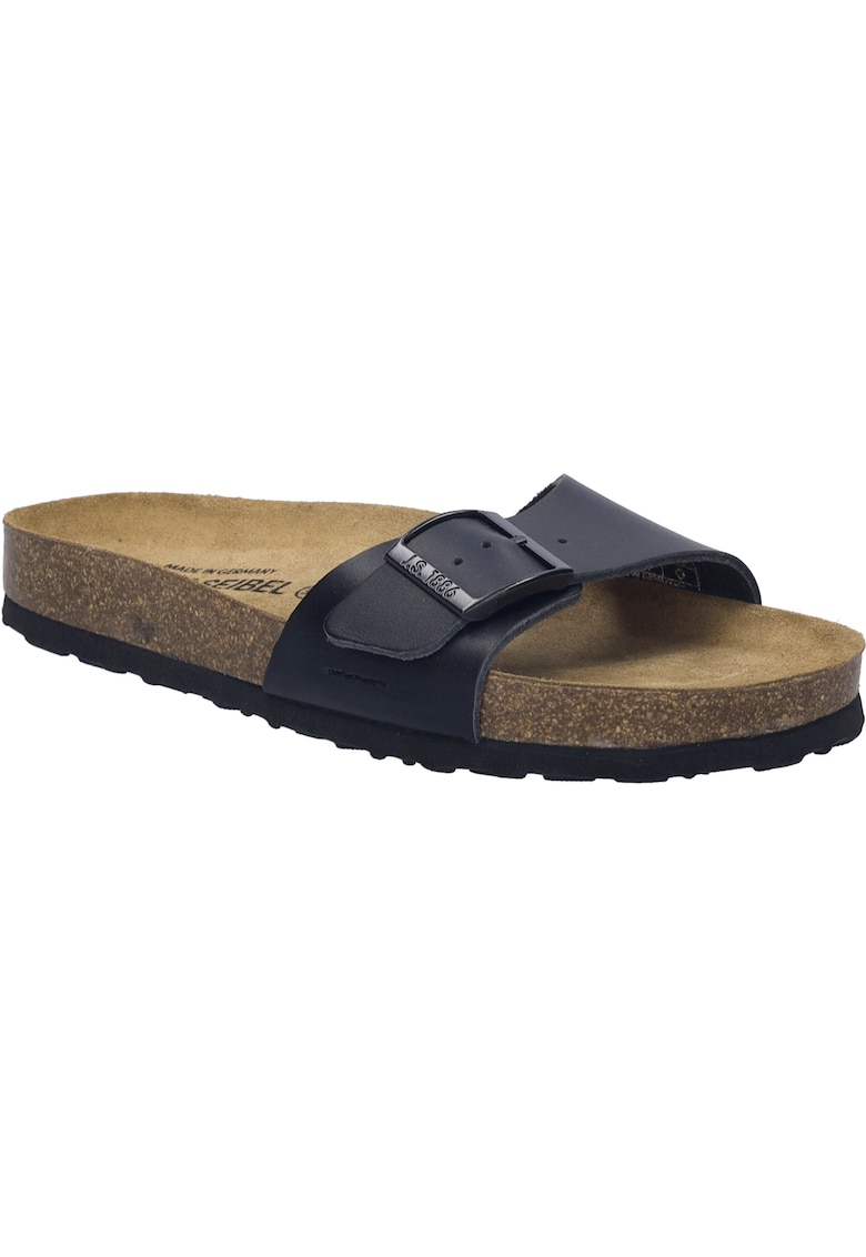 Sandale femei - piele naturala - negru - Negru