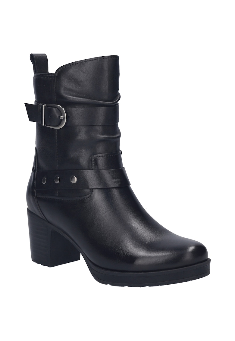 Botine femei - Gloria 07 - piele naturala - negru - marimea