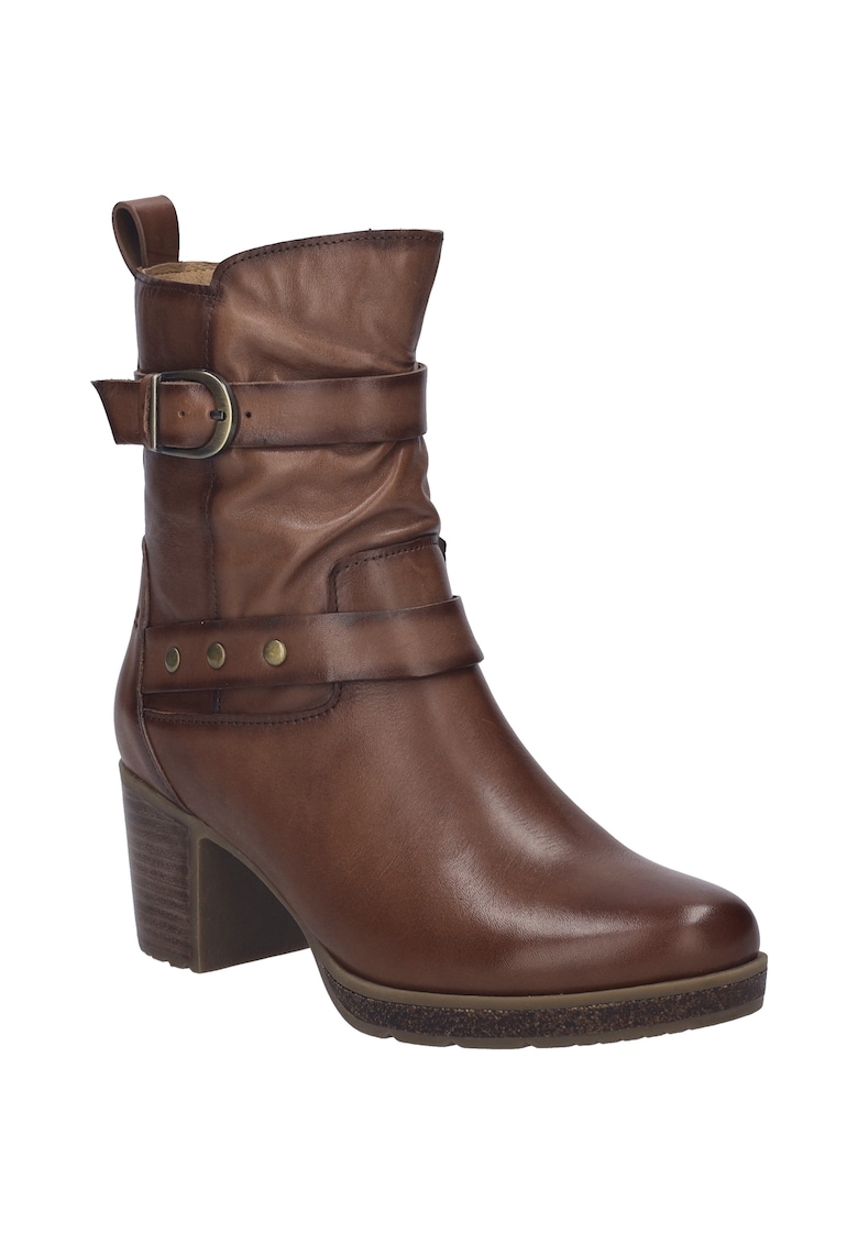 Botine femei Gloria 07 - piele naturala - marron -