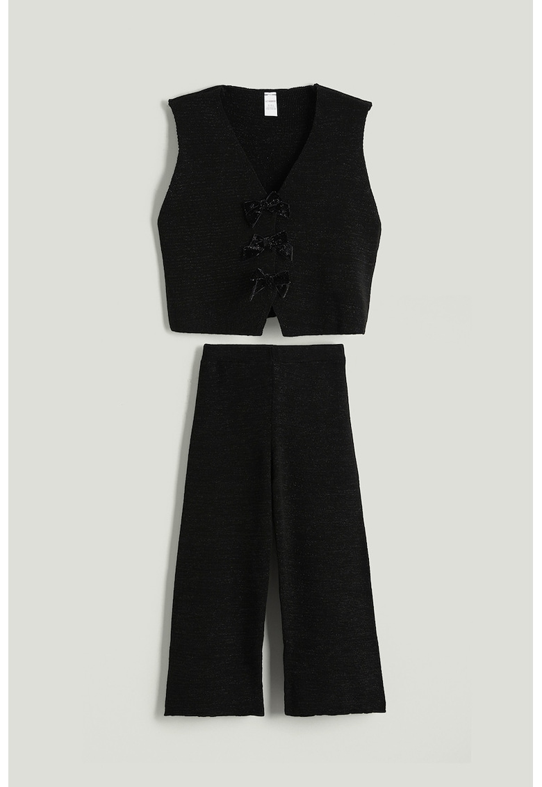 Set de vesta uni si pantaloni - 2 piese