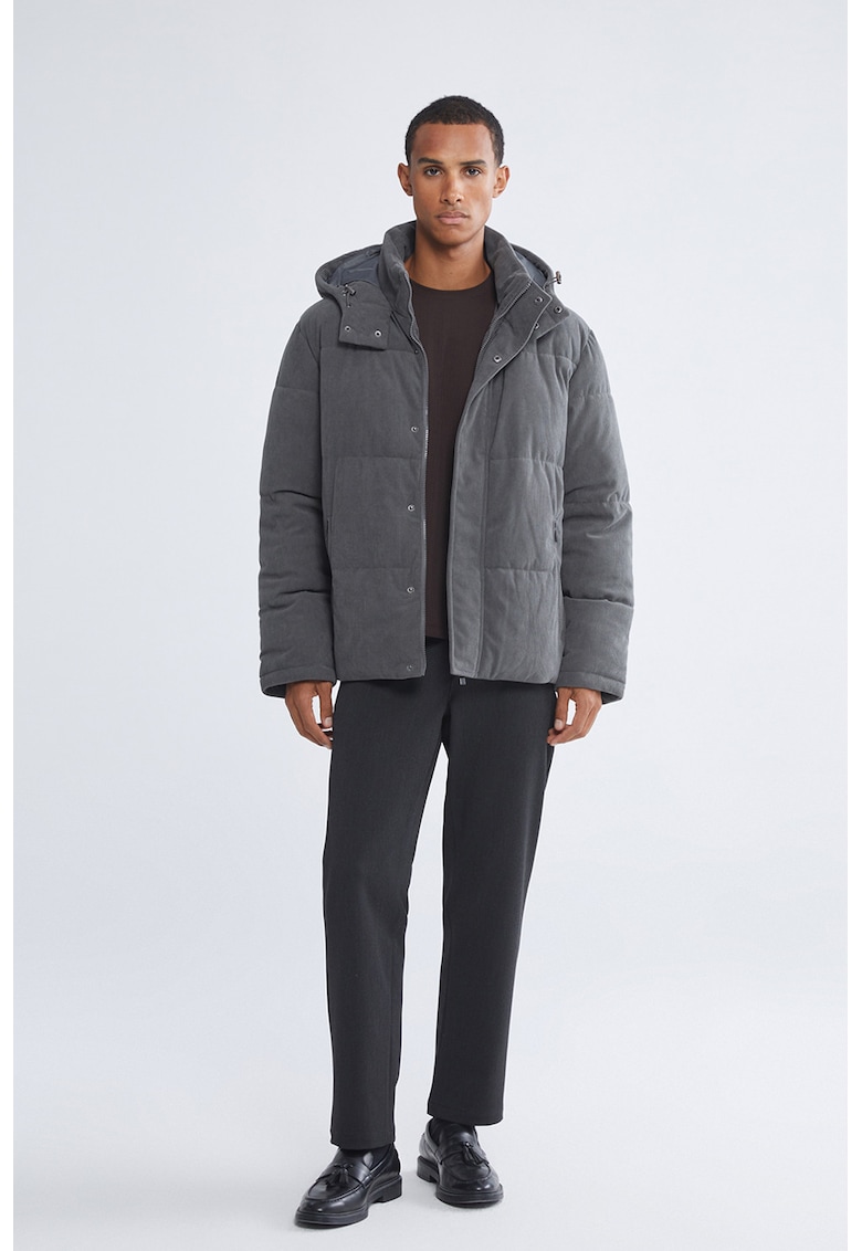 Geaca din reiat cu gluga