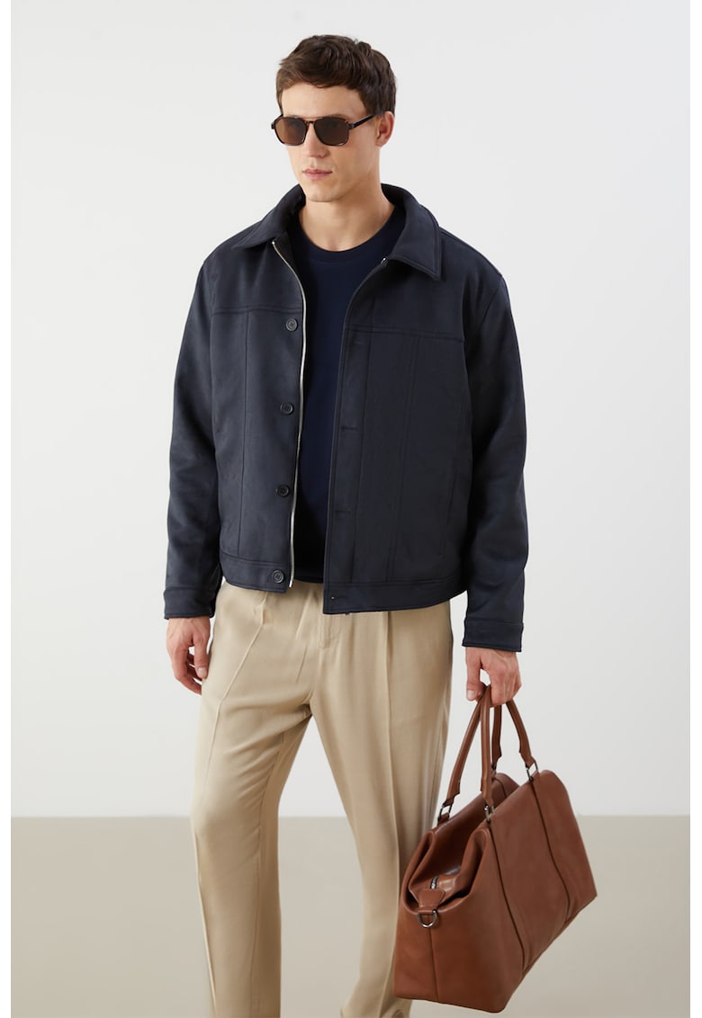 Jacheta relaxed fit cu captuseala din plus