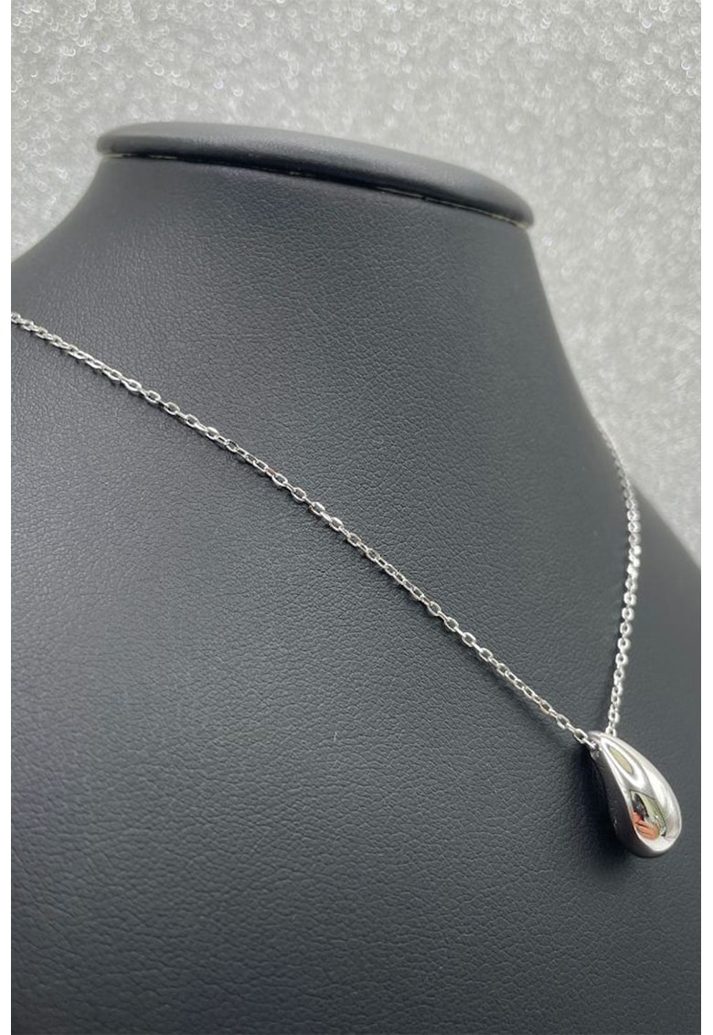 Colier din argint veritabil 925 decorat cu pandantiv in forma de lacrima