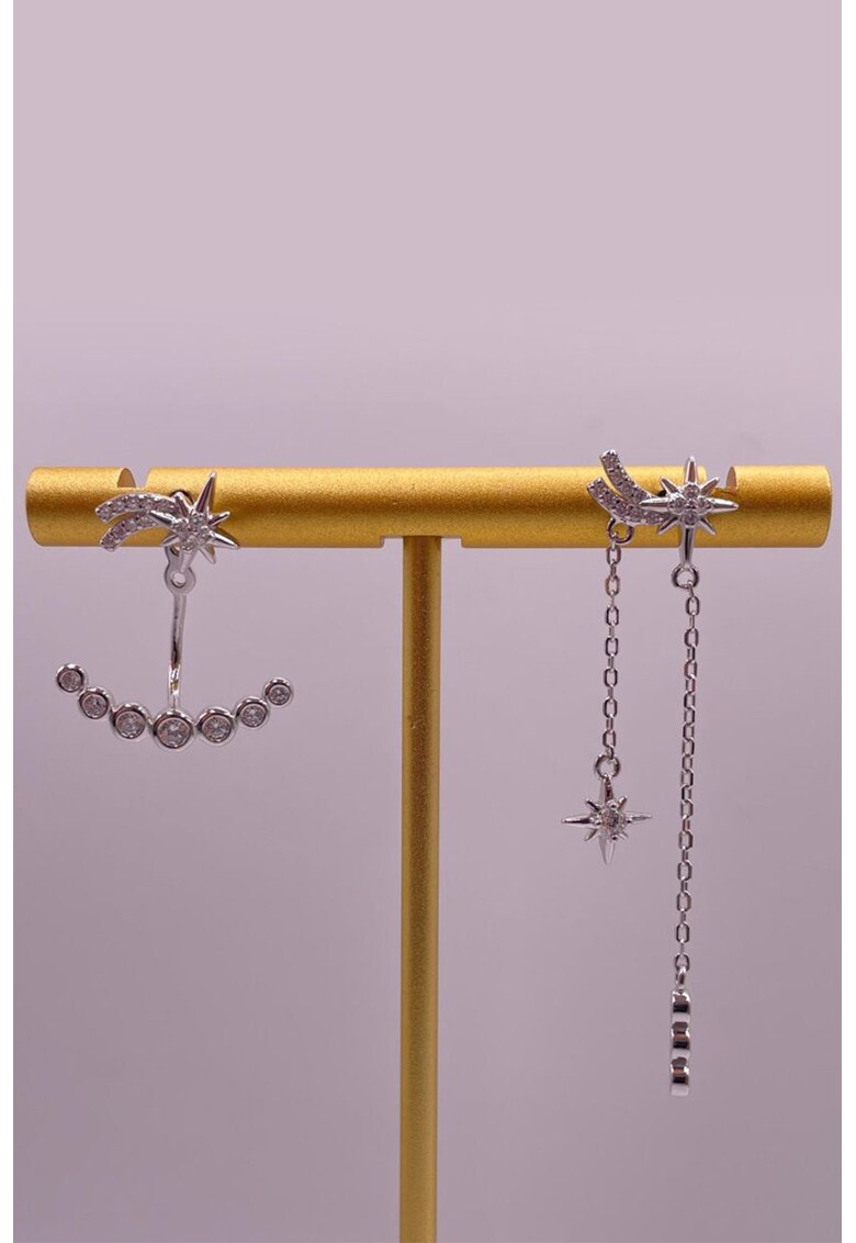 Cercei din argint cu pietre zirconia