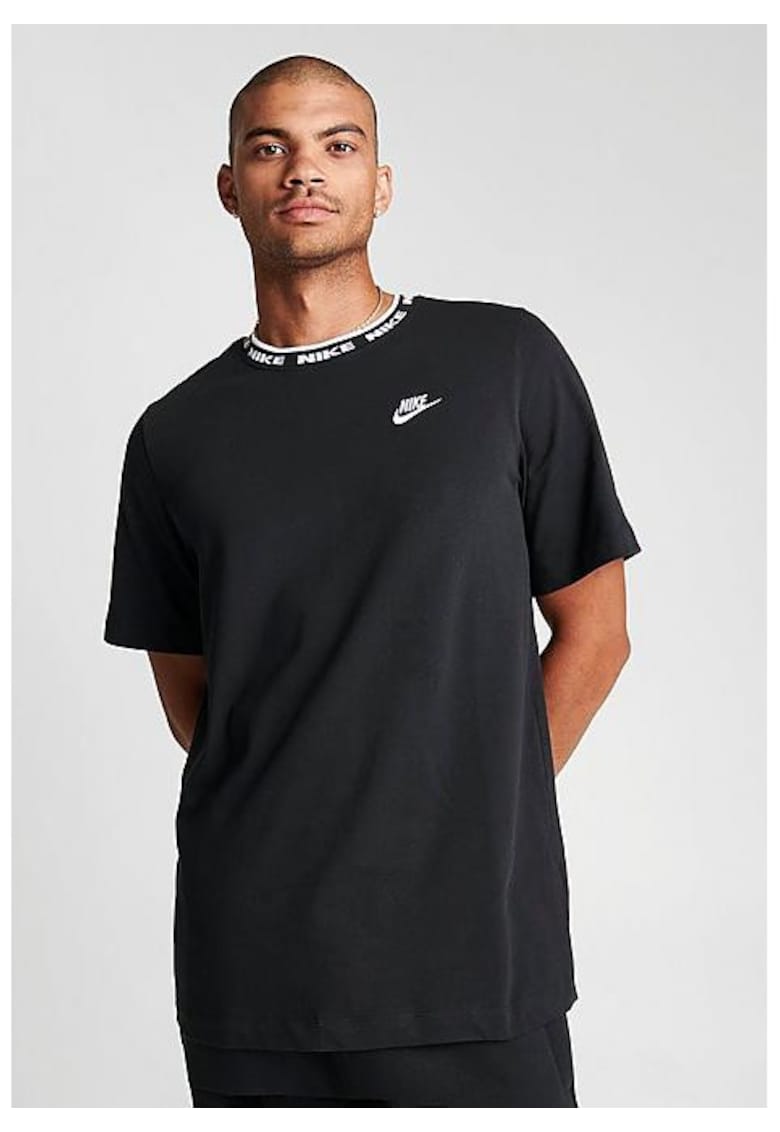 Tricou barbati - M NK CLUB LBR SS TOP - bumbac - negru - Negru